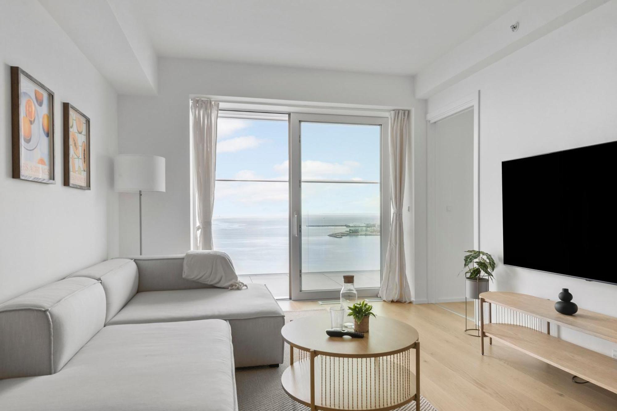 Apartamento Endless Ocean Views With Private Balcony Århus Exterior foto